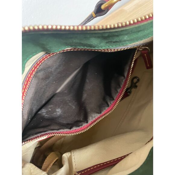 Dooney & Bourke Women's Florentine Red Cassidy Hobo Shoulder Bag - Picture 8 of 13